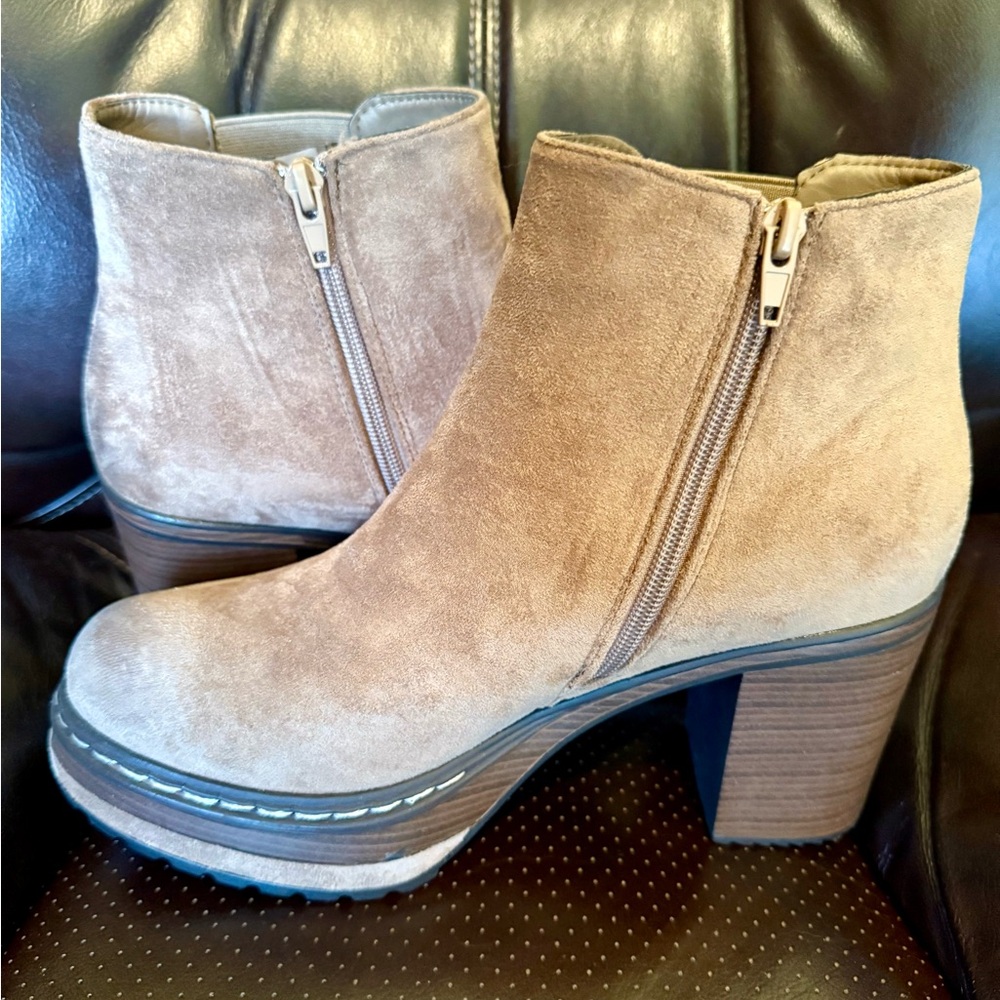 Tan Suede Ankle Boots - Altar’d State
